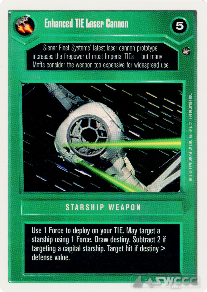 Enhanced TIE Laser Cannon (WB)