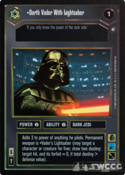 Darth Vader With Lightsaber (Foil)