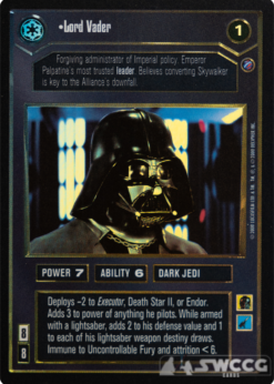 Star Wars CCG Reflections II Vader's Obsession FOIL NrMint-MINT SWCCG 