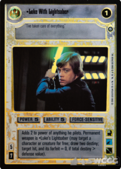Star Wars CCG Ref Reflections 1 I Complete Very Rare Foil Set Luke Leia Red 5 
