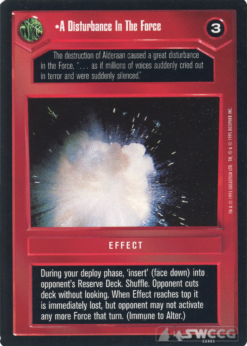 A Disturbance In The Force