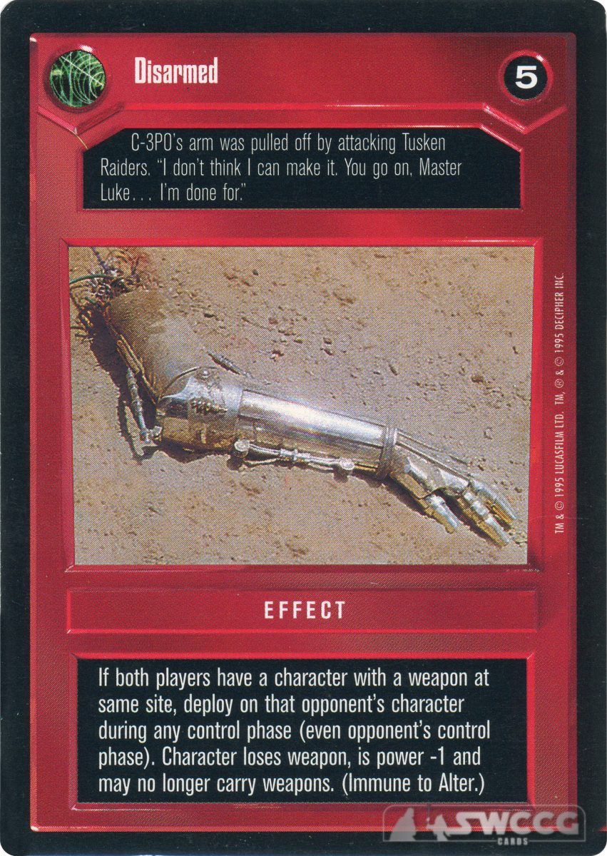 Disarmed (DS) 1 Disarmed (DS)