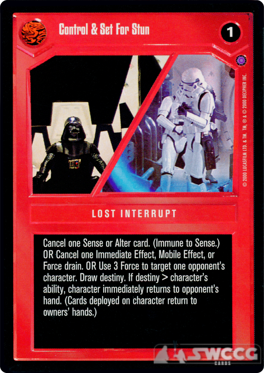 Control & Set For Stun 1 Control & Set For Stun