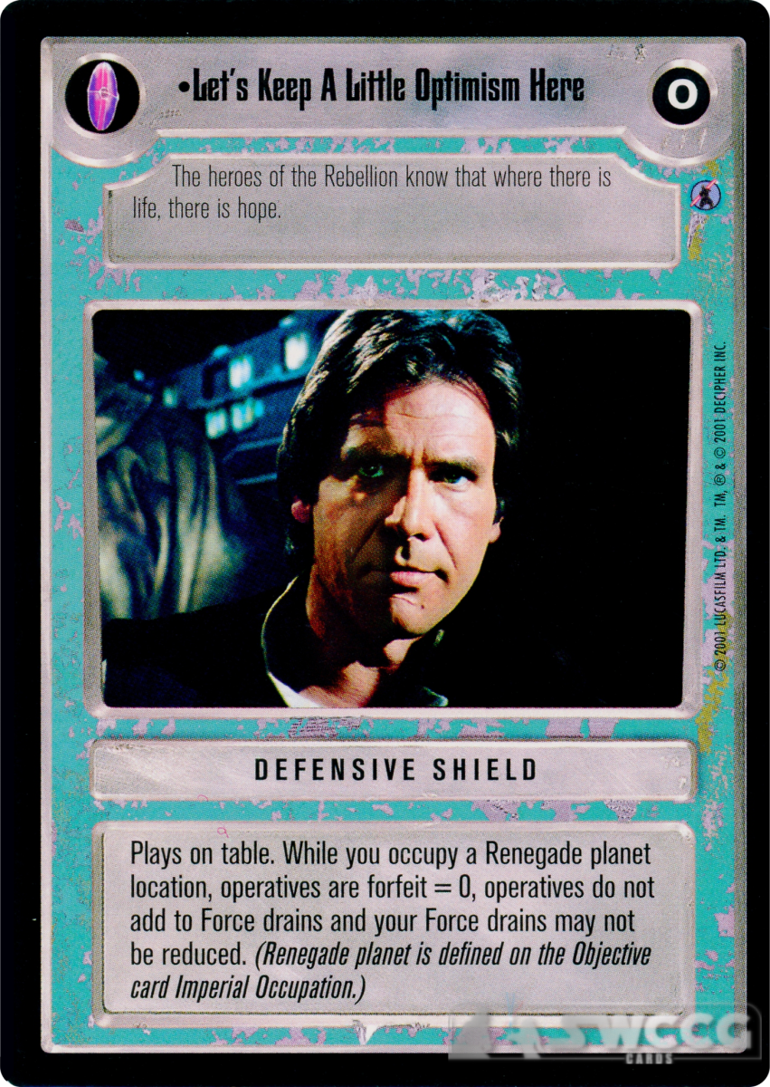 Let's Keep A Little Optimism Here (Shield) 1 Let's Keep A Little Optimism Here (Shield)