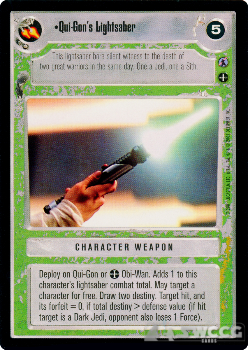 Qui-Gon's Lightsaber 1 Qui-Gon's Lightsaber