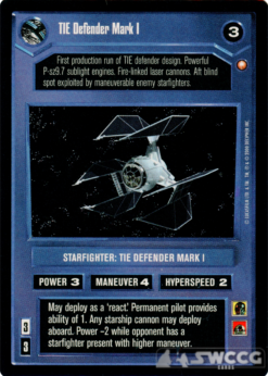 TIE Defender Mark I (2000)